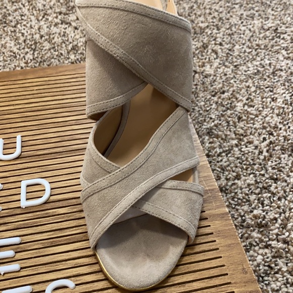 Suede Strappy Heels - Picture 3 of 6